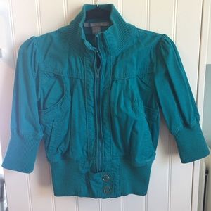 Teal bomber jacket, MEDIUM